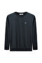 Crew Neck Regular Fit Embroidered Basic Thin Sweatshirt - 2