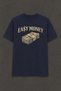 Easy Money Printed Unisex Navy Blue Retro T-Shirt - 2