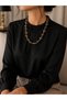 Natural Quartz Stone Design Necklace 50 cm Steel Apparatus |   Handmade Women's Natural Stone Necklace - 2