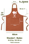 Kitchen Apron Set of 2 Stain-Proof Water Repellent Fabric Chef Apron with Dowry Pocket Khaki & Brick Color Apron - 5