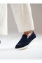 Hilton Model Genuine Suede Leather Eva Sole Loafer Shoes - 3