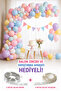 Chain Balloon Apparatus 5 Meters + 100 Sleeve Balloons - 2