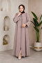 Medina İpeğ Casual Cut Robe with Drawstring Detail for Muslim Dressing - 2