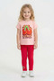 Girl's Pink/Fuchsia Combed Cotton Tights Suit - 3
