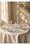 Silk Platinum (Silver) 49 Piece Crystal Glass Cup Set for 12 People - 5