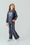 5-9 Years Butterfly Magic Girl's Suit-Indigo - 7