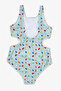 Licensed Girl's Swimsuit for 3-12 Years - Turquoise - 2