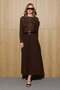 Belted Pleated Maxi Skirt