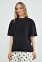 Transparent Butterfly Embroidered Oversize T-Shirt