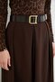Belted Pleated Maxi Skirt - 5