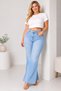 Women's Plus Size High Waist Lycra Spanish Flare Jeans 42-52 - 7