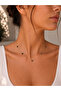 Mini Clover Black Enameled Steel Bracelet and Necklace Set - Tarnish-Resistant, Double-Sided - Boxed - 2