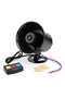 AD 12V Car Speaker Alarm Horn Tone Sound Car Siren Automobile Siren Horn 60W Mic PA Speaker Syste... - 4