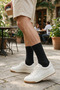 Ribbed Men's Socks Comfortable Breathable Combed Cotton 12-Piece Pack Mixed Colors - 4