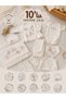 Bulut Anne - 10-Piece Hospital Release Set, 100% Natural Cotton Combed Cotton for Boys/Girls