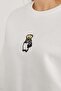 3 Thread Teddy Bear Embroidered Crew Neck Sweatshirt - 6