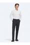 White Striped Regular Fit Long Woven Sport Cotton Blend Shirt - 2