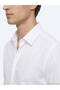 White Striped Regular Fit Long Woven Casual 100% Cotton Shirt - 3
