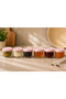6-Piece Glass Breakfast Set 140 Cc |   Powder-Proof Airtight Leak-Proof Glass Storage Container with Lid, Jam Jar, Olive Jar, Cheese Jar - 7