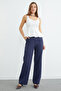 Striped High Waist Palazzo Trousers - 6