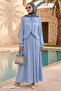 Tied Ruffle Modal Baby Blue Set