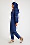 Piped Swimsuit Navy Blue - 6