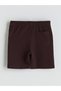 Two Mt Shop Quality Lcw Vision Boys' Shorts with Elastic Waist in Plum Color - 3