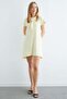 Scarf Detailed Crew Neck Dress - 4