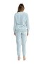 Us Polo Licensed Soft Textured Fabric Circular Neck Long Sleeve Welsoft Fleece Women's Pajama Set - 4