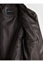 Vizyon New Season Standard Mold Mock Neck Men's Leather-Look Jacket - 7