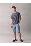 Lcw Kids Indigo Elastic Waist Boys' Cargo Jean Shorts