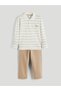 Two Mt Shop Quality Polo Collar Boys' T-Shirt and Pants - 3