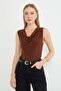Degaje Yaka Slim Fit Snap Fastener Bodysuit - 2