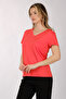 Basic Viscose V-Neck T-Shirt - 8
