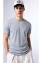 Men's Short Sleeve Summer Crew Neck Slim Fit Gray T-Shirt