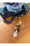 Natural Stone Keychain Abundance Blessing Protection Earthiness 15mm 8mm - 3