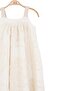 Nk Girl's Strappy Embossed Textured Dress 4-8 Years Old Cream - 6