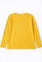 Via Girls Girls' Printed Detailed Long Sleeve T-Shirt 6-9 Years Old Mustard - 3