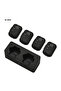 M-VAVE WP-12 2.4G Wireless Earphone Monitor System Rechargeable Transmitter 4 Receivers with Volu... - 2