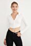 Double Zipper Polo Collar Blouse