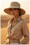 Unisex 9 cm Safari Hat with Visor and Mesh - Camping, Fishing, Outdoor Nature Hat - 4