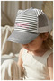 Cute Cat Patterned Girl's Hat - Breathable Mesh Summer Model (1-3 Years) (Size 50 cm) - 4
