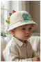 Boy's Dinosaur Detailed Cotton Summer Hat (1-3 Years) (Size 50 cm) - 7