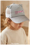 Cute Cat Patterned Girl's Hat - Breathable Mesh Summer Model (1-3 Years) (Size 50 cm) - 5