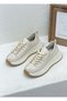 D26Ya-3905 Genuine Leather Women's Sports Shoes 5cm Padded Sole Comfortable Daily Shoes