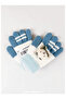100% Acrylic Children's Gloves with Accessories (Age 3-6) - 3