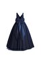 Girl's Navy Blue Birthday Dress - 3
