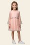 Girl's Tulle Dress with Stone Detail on the Waist