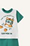 100% Cotton Printed Short-Sleeved Top, Shorts, and Bottom 2-Piece Pajama Set for Baby Boys H8217A526HS - 6
