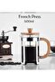 Metal Cage Bamboo Handle Bamboo Lid Glass Herb Strainer French Press 600 Ml. - 2